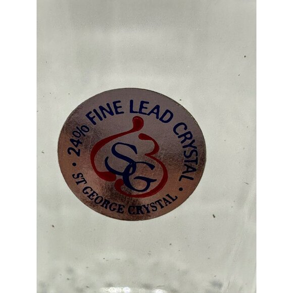 VTG St George Odyssey Series Biscuit Barrel Mini Lead Crystal Candy/Cookie Jar - Picture 3 of 8